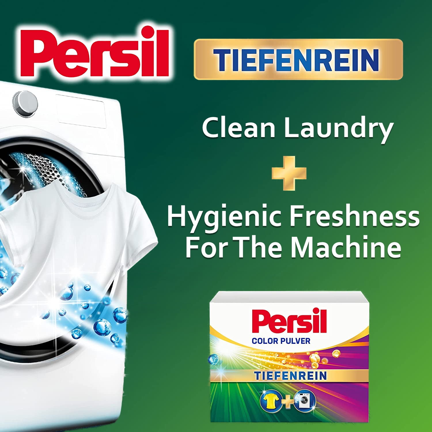 Persil Universal Color Laundry Detergent Powder | Deep Clean - Detergent For Color - For Clean Laundry And Freshness For The Machine - (90 Loads | 11.9 lbs | 5.4 Kg)