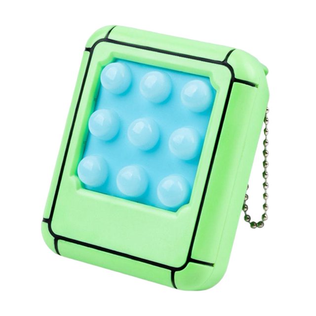 Fidget Toys Mole Whacker Toy con llavero Push para bebé niño pequeño verde