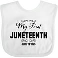 thumbnail image 3 of Inktastic My First Juneteenth June 19, 1865 Boys or Girls Baby Bib, 3 of 4