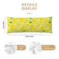 thumbnail image 3 of Picia Bright Lemons Body Pillow Cover - Super Soft Microfiber 20x54 Body Pillow Case - Envelope Closure, Wrinkle, Stain Resistant Body Pillow Cover,Elegant Bedding, 3 of 8