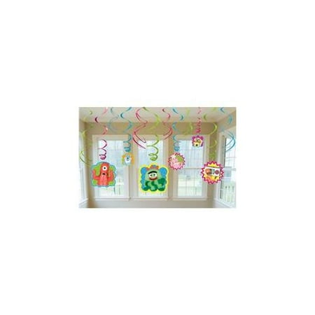 Yo Gabba Gabba! Hanging Swirl Decorations (12pc)