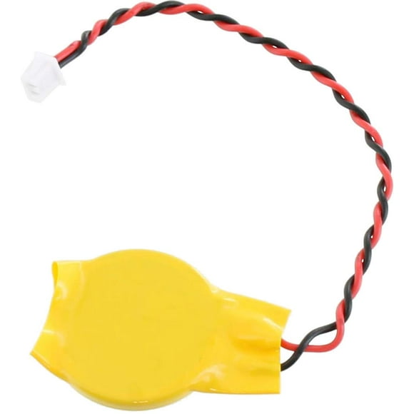 xUmp CR2032 CMOS Battery with Wire Leads and MOLEX Wire Connector (51021-0200-B 1.25mm Pitch) for Computer or Laptop Motherboard Battery - 3V