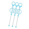 thumbnail image 4 of KLKCMS 3 Pieces Beadable Keychain Bars Make Your Own Keychain Rings for Friend Gift Blue, 4 of 9