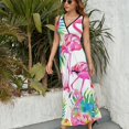 thumbnail image 3 of Flamingo Pattern King Size Sleeveless Dress Dresses Summer Women Dresses Clothing Woman Dresses Dress, 3 of 7