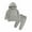 Z-Gray, variant on Girls Boys 2 Piece Tracksuit Athletic Sweatsuits Sets Hooded Sweatshirt and Jogger Sweatpants Clothing Sets for Kids Pullover Outfits (Dark Gray,110)
