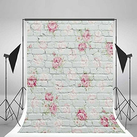Nk Home Studio Photo Video Photography Backdrops 3x5ft Rose Painted Nk Home Studio Photo Video Photography Backdrops 3x5ft Rose Painted White Brick Wall Printed Vinyl Fabric