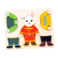 thumbnail image 4 of Juego de Rompecabezas de Madera CUTICAT para Vestir Conejo Montessori, 4 of 8