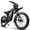 Black, variant on VTOKW T2000 Electric Dirt Bike for Adults,3000W Peak Electric Motorcycle 37MPH 48V 30Ah Battery,85+Miles Electric Bike,24" Fat Tire Ebike,Dual Hydraulic Brakes Mountain Bike,Full Suspension,UL2849