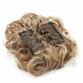 thumbnail image 4 of Benehair Messy Curly Hair Bun Easy Stretch Chignon Hair Extensions Clip in Updo Hairpiece Cover Ponytail Scrunchie for Women Wedding, 4 of 10