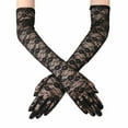 thumbnail image 5 of Magik Sexy Lace Gloves Thin Long Bride Wedding Party Arm Elbow Prom Driving 19.7'', 5 of 7