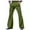Army Green, variant on Zynviq Zipper Men Bell Bottom Flare Pants High Waist Solid Vintage Baggy Dress Pants Pants for Men Brown 2XL