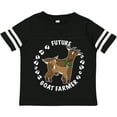 thumbnail image 3 of Inktastic Future Goat Farmer with Cute Goats and Hoof Prints Boys or Girls Toddler T-Shirt, 3 of 5