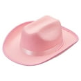 thumbnail image 3 of Cowboy Hat for Kids Girls Boys Wide Brim Hats Felt Western Cowgirl Hats for Cosplay Fancy Dress Dress-up Party, 3 of 7