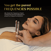 Tuning Forks for Healing Set (128Hz, 256Hz, 512Hz) — Calibrated Weighted Tuning Forks with Video Course Included