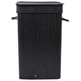 CintBllTer Square Laundry Hamper with Lid and Cloth Liner - Bamboo ...