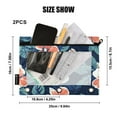 thumbnail image 3 of ALAZA 2 Pack Pencil Pouch Elegant Tropical Floral-d3 Pencil Case for 3 Ring Binder Clear Window Pencil Bag Organizers, 3 of 6