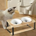 thumbnail image 6 of Gazechimp Elevated Cat Bowls Raised Cat Feeder for Food and Water Lightweight with Footprint, 6 of 8
