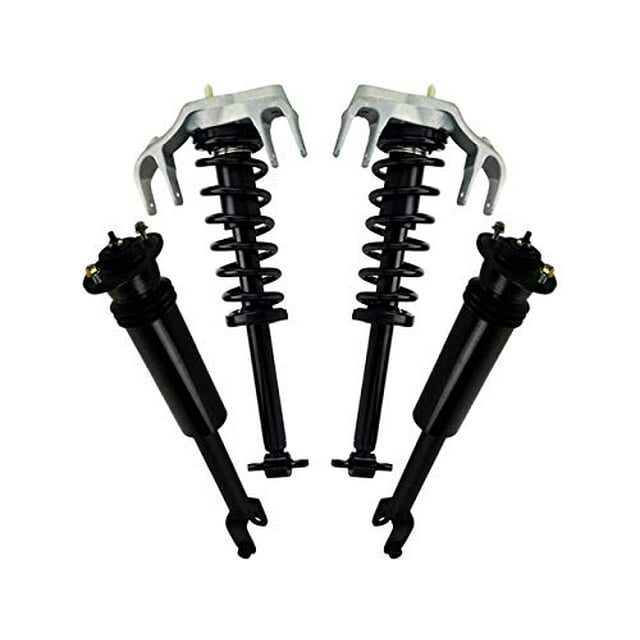Marketplace Auto Parts Front and Rear Shock Strut and Coil Spring 4 Piece Kit - Compatible with 2003-2007 Cadillac CTS (without Automatic Leveling System)