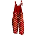 thumbnail image 2 of Teissuly Women Ladies Printed Summer Sleeveless Backless Loose Long Playsuits Rompers Jumpsuit, 2 of 5