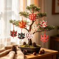 thumbnail image 5 of 18 Pcs Fall Ornaments for Tree, Wooden Maple Leaf Harvest Decor，Fall Christmas Tree Decorations, Autumn Party Thanksgiving Holiday Wall Decor,C, 5 of 7