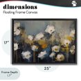 thumbnail image 4 of Stupell Industries Contemporary Contemporary Paint Drip Blossoms Black Floating Frame Canvas Art, 25 x 17, by Jacky Ngan, 4 of 8