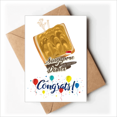 thumbnail image 1 of Traditional Singapore Kaya Toast Wedding Cards Congratulations Greeting Envelopes, 1 of 3