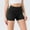 Black, variant on ZZwxWA Workout Shorts for Women Casual Elastic High Waisted Quick Dry Athletic Yoga Shorts Butt Lift Slim Fit Running Shorts