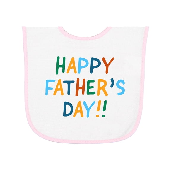 Inktastic Happy Father's Day Baby Terry Cloth Bib
