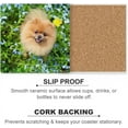 thumbnail image 2 of GZHJMY Pomeranian Dog On Flowers Printed Square Ceramic Coaster for Drinks with Cork Base for Coffee Cups, Place Mats for Home Decor, 4 Pcs, 2 of 4