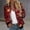 Brick Red, variant on NMMUED Christmas Jacket Christmas Coats for Women Casual Outerwear Christmas Tops for Women Zip Up Jacket Christmas Gifts for Women Athletic Jacket Women Black L