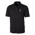 thumbnail image 2 of Men's Cutter & Buck  Black Kansas State Wildcats Vault Advantage Tri-Blend Space Dye Polo, 2 of 3