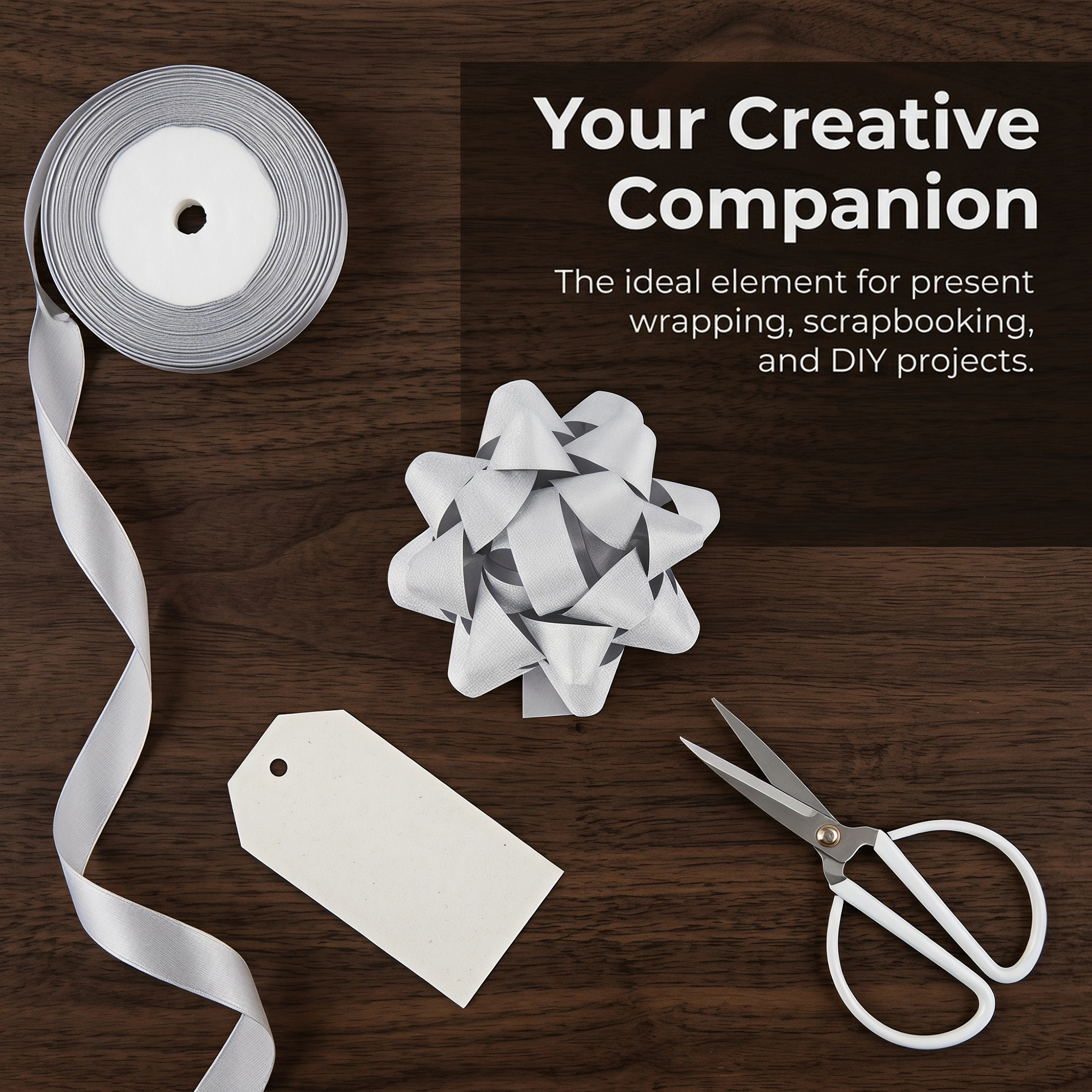 Unique Bargains Pre-Made Gift Bows for Creative Gift Wrapping and Decoration Silver