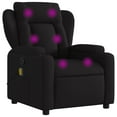 thumbnail image 2 of vidaXL Massage Recliner Chair Black Fabric, 2 of 9