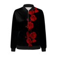 thumbnail image 4 of kamemir Women Jacket Casual Jackets for Women Long Sleeve Lightweight Outwear Coats(Red,M), 4 of 5