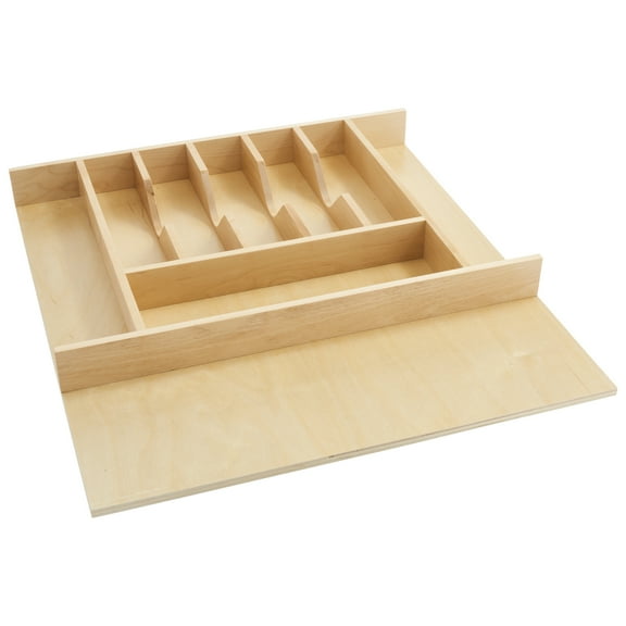 Rev-A-Shelf 4WCT-3SH Wooden 9 Compartment Cutlery Cabinet Insert, Natural