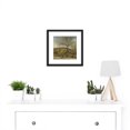 thumbnail image 2 of Monticelli Landscape Flowering Orchard Painting 8X8 Inch Square Wooden Framed Wall Art Print Picture with Mount, 2 of 4
