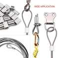 thumbnail image 4 of SDTC Tech Virola de cable de doble orificio con manga de bucle de engarzado de aluminio para cable de alambre de 3/16" de diámetro - Paquete de 10, 4 of 5