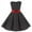 Black, variant on Girls Summer Dress Polka Dot Vintage Sleeveless Flared A-line Swing Dress Kids Children Birthday Picnic Party Wedding Dress 4-12 Years Black 9-10 Years