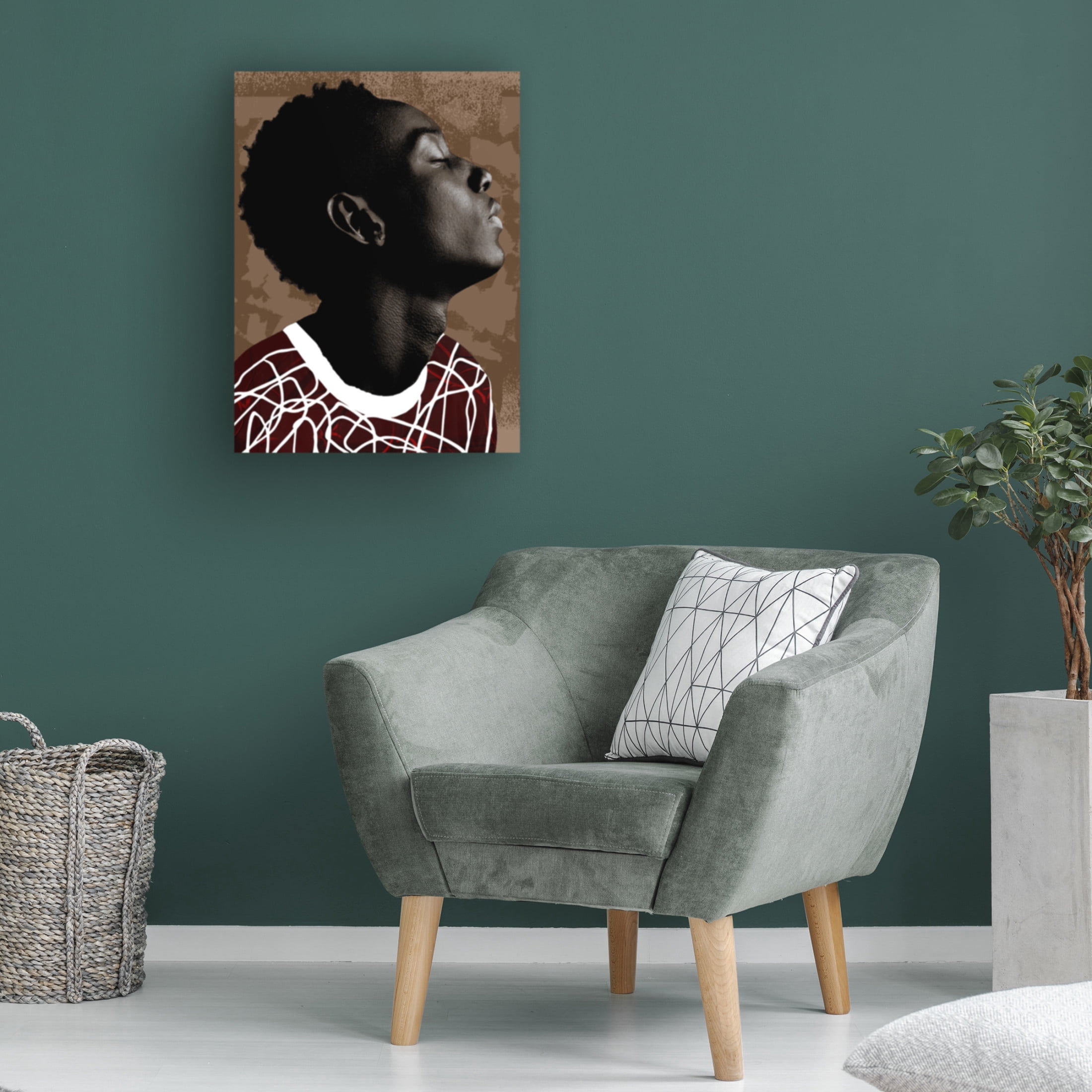 Canvas Wall Art - NUMA Art 'Curo 2' Wall Art for Living Room, Bedroom, or Office Décor by Trademark Fine Art - 35 x 47 Inches