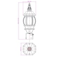 thumbnail image 6 of Design House 578675 Canterbury II Integrated LED Outdoor Post Top Light, Black, 6 of 22