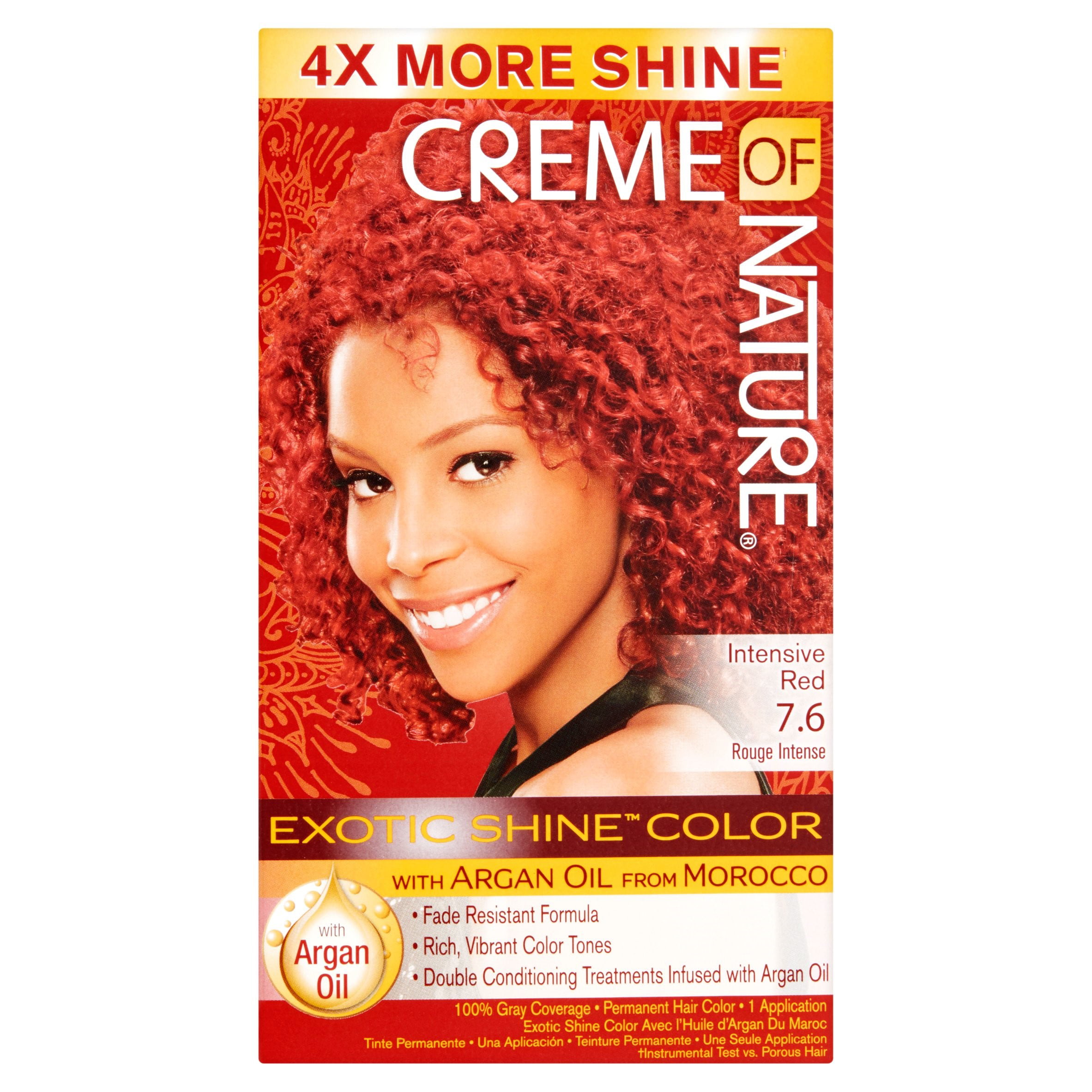 Creme of Nature Exotic Shine Color Intensive Red 7.6 Permanent Hair