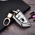 thumbnail image 2 of Mirror Soft TPU Car Key Case Replacement for BMW 525/530li/X3/X1/X5/X6 and Braided Rope Key Chain Auto Styling, 2 of 6