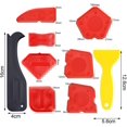 thumbnail image 2 of Kit de herramientas para calafateo YONGSHENG 12 piezas silicona rojo, 2 of 5