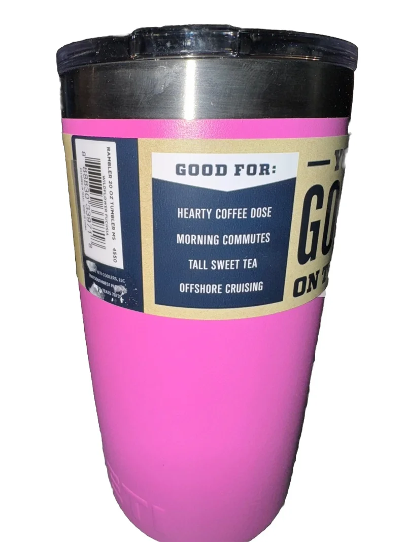 Yeti Rambler Tumbler with MagSlider Lid 20 Oz Wildflower Fuchsia