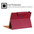 thumbnail image 5 of Allytech Case for Apple iPad 6th 5th Gen/ iPad Air 1 2, Multi Angle Stand Document Pocket Business Type Folio Flip Auto Sleep Wake Shockproof Case Cover Compatible with Keyboard, Red, 5 of 5