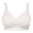 thumbnail image 1 of Aayomet Bralettes for Women With Support Comfortable Wire Back Hook Closure Plus Size (Beige, 36), 1 of 4