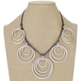 thumbnail image 2 of Bella Uno Women's Orbital Frontal Necklace in Recycled Metal, 2 of 5