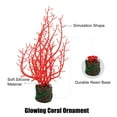thumbnail image 4 of Soft Silicone Glowing Aquarium Tree Coral Aquatic Artificial Coral for Fish Tank Decoration Red, 4 of 7