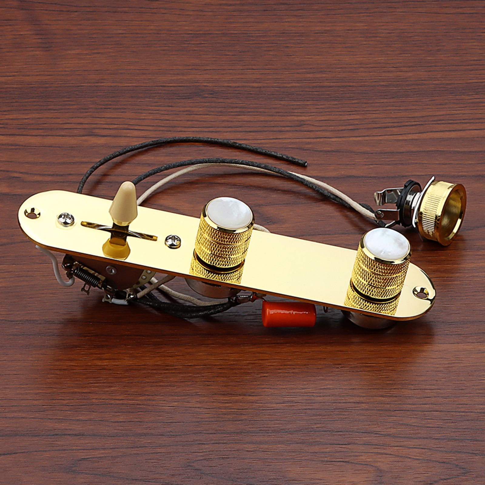 Ladaidra Brown fhgksm Electric Guitar Prewired Control Plate with 3-Way Switches Prewired Loaded