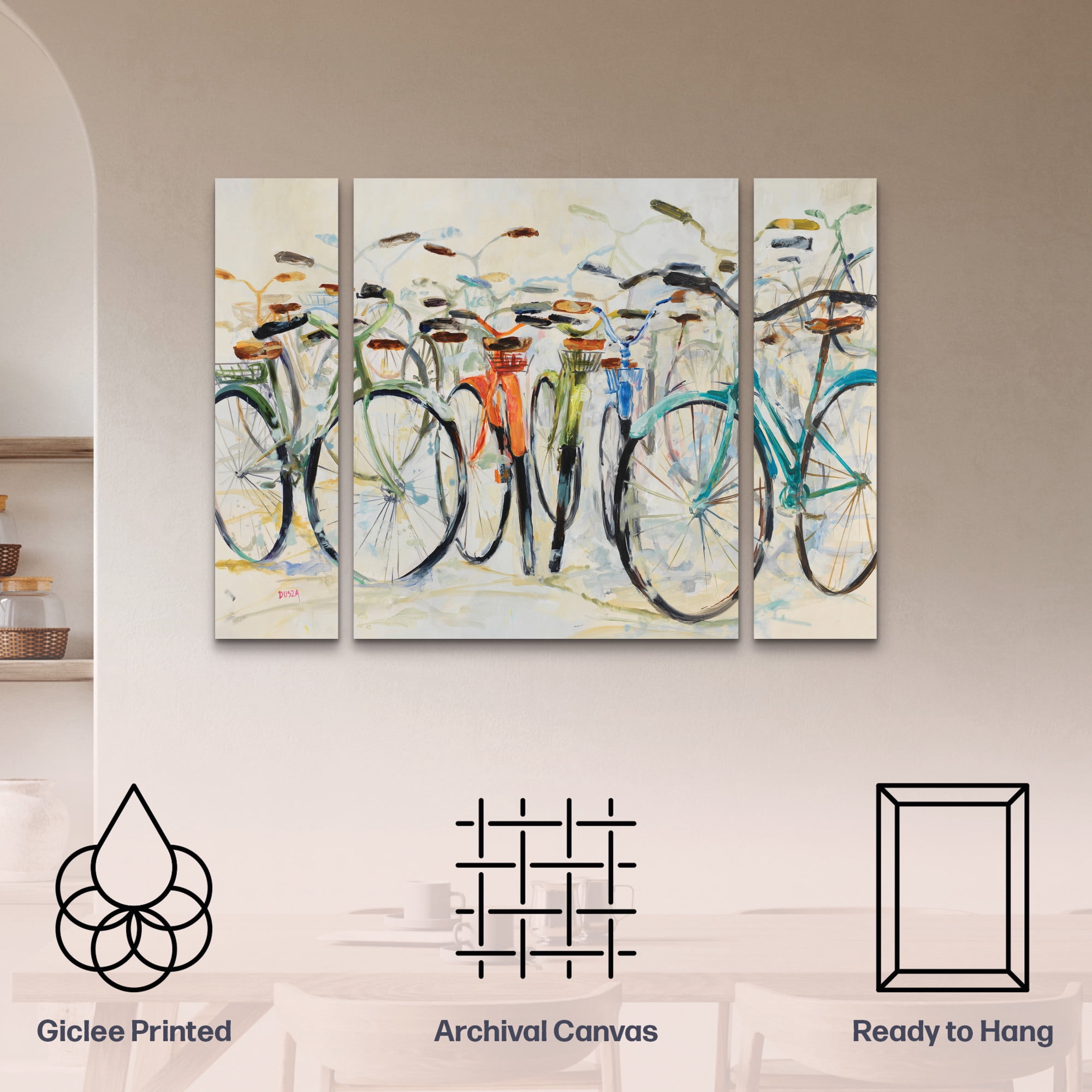 Dusza ‘Ready To Ride 1’ 3 Panel Wall Art Set